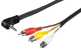 Adapterkabel, Composite Audio Video zu 3,5 mm, 1.5m- VPE: 1