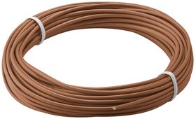 Kupferlitze isoliert, 10 m, braun- VPE: 1