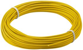 Kupferlitze isoliert, 10 m, gelb- VPE: 1
