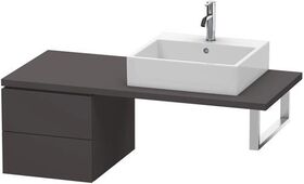 Duravit Konsolenunterschrank L-CUBE 400x420x547mm graphit supermatt