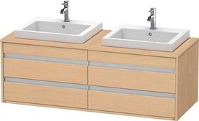 Duravit Waschtischunterbau KETHO 550x1400x496mm eiche natur