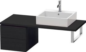 Duravit Konsolenunterschrank L-CUBE 400x420x547mm eiche schwarz