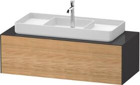 Duravit Waschtischunterbau WHITE TULIP 1300x408x550mm Ei na mass /graphit hgl o