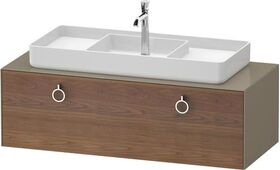 Duravit Waschtischunterbau WHITE TULIP 1300x408x550mm ami NB / Steingr hgl o ES