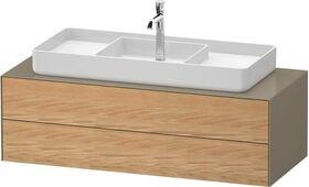 Duravit Waschtischunterbau WHITE TULIP 1300x408x550mm Ei na mass /steingrau hgl