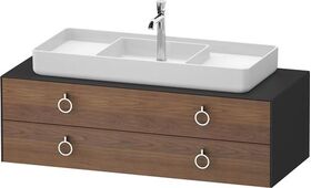 Duravit Waschtischunterbau WHITE TULIP 1300x408x550mm amerik NB / gra sdm o ES