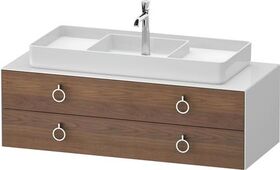 Duravit Waschtischunterbau WHITE TULIP 1300x408x550mm amerik NB / we hgl o ES