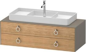 Duravit Waschtischunterbau WHITE TULIP 1300x408x550mm Ei na mass / Steing sdm o