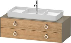 Duravit Waschtischunterbau WHITE TULIP 1300x408x550mm Ei na mass /steingrau hgl