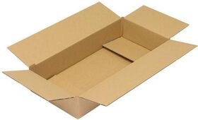 Faltkarton 1-wellig Maße 420x200x80mm Qualität 1.20 B braun TRANSPAK - VPE: 20