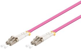 LWL Kabel, Multimode (OM4) Violett, 1m- VPE: 1