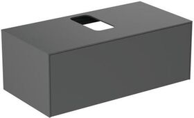 IDS Waschtisch-Paket CONCA Bundle04 Spiegel Armatur WT-Unterschrank anthrazi IDEAL STANDARD