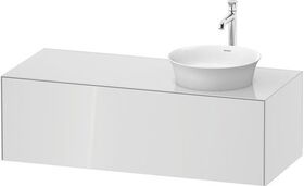Duravit Waschtischunterbau WHITE TULIP 408x1300x550mm we hgl Waschtisch rechts
