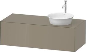 Duravit Waschtischunterbau WHITE TULIP 408x1300x550mm Steingr hgl WT rechts