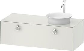 Duravit Waschtischunterbau WHITE TULIP 408x1300x550mm we sdm Waschtisch rechts