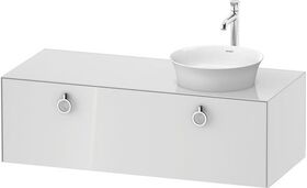 Duravit Waschtischunterbau WHITE TULIP 408x1300x550mm we hgl Waschtisch rechts