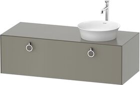 Duravit Waschtischunterbau WHITE TULIP 408x1300x550mm Steingr sdm WT rechts