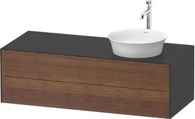 Duravit Waschtischunterbau WHITE TULIP 408x1300x550mm amerik NB / gra sdm WT re