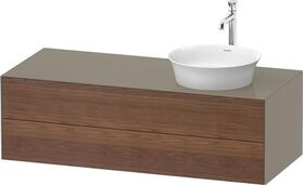 Duravit Waschtischunterbau WHITE TULIP 408x1300x550mm ami NB / Steing hgl WT re