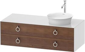 Duravit Waschtischunterbau WHITE TULIP 408x1300x550mm amerik NB / we hgl WT re