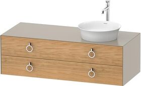 Duravit Waschtischunterbau WHITE TULIP 408x1300x550mm Ei na mass / ta sdm WT re