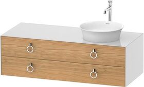 Duravit Waschtischunterbau WHITE TULIP 408x1300x550mm Ei na mass / we hgl WT re