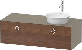 Duravit Waschtischunterbau WHITE TULIP 1300x550mm 1 Az ami NB / Steing hgl o ES