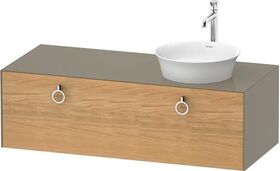 Duravit Waschtischunterbau WHITE TULIP 1300x550mm 1 Az Ei na mass /steingrau hg