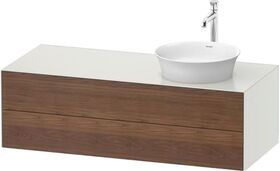 Duravit Waschtischunterbau WHITE TULIP 1300x550mm 2 Sk amerik NB / we sdm o ES