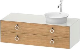 Duravit Waschtischunterbau WHITE TULIP 1300x550mm 2 Sk Ei na mass / we sdm o ES