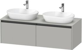 Duravit Waschtischunterbau Ketho.2 1400x459x550mm Be beids betongrau matt