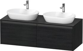 Duravit Waschtischunterbau Ketho.2 1400x459x550mm Be beids eiche schwarz