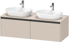 Duravit Waschtischunterbau Ketho.2 1400x459x550mm Be beids taupe supermatt