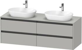 Duravit Waschtischunterbau Ketho.2 1600x568x550mm Be beids betongrau matt