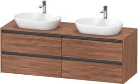 Duravit Waschtischunterbau Ketho.2 1600x568x550mm Be beids nussbaum natur