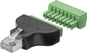 Terminal Block 8-pin > RJ45-Stecker (8P8C)- VPE: 1