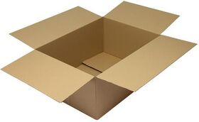 Faltkarton 1-wellig Maße 790x590x350mm Qualität 1.30 C braun TRANSPAK - VPE: 25