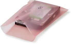 Flachbeutel antistatisch Maße 400x500mm S.100µ rosa aminfreies LDPE TRANSPAK - VPE: 100