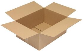 Faltkarton 1-wellig Maße 450x350x200mm Qualität 1.20 C braun TRANSPAK - VPE: 25