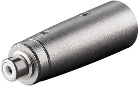 XLR-Adapter, Cinch-Buchse zu XLR-Stecker- VPE: 1