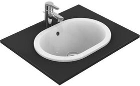 IDS Einbauwaschtisch CONNECT oval o HL m ÜL 480mm weiß IDEAL STANDARD
