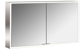Emco LED-Lichtsp.schr. PRIME FACELIFT AP 1200x700mm 2-türig aluminium/spiegel EMCO