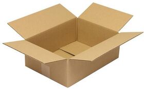 Faltkarton 1-wellig Höhenrillung Maße 350x250x120mm C4 Qualität 1.20 C braun - VPE: 25