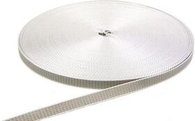 Rollladen-Gurtband Rl. grau Gurt-B. 14mm f.Gurt-L. 50 m Gurt-St. 1,7mm - VPE: 50