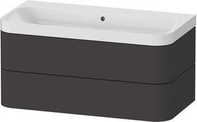 Duravit WTU HAPPY D.2 PLUS 975x490mm m UB o HL graphit supermatt