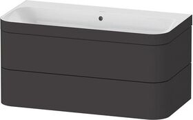 Duravit WTU HAPPY D.2 PLUS 975x490mm m UB o HL graphit supermatt