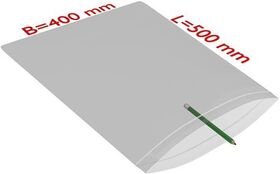 Druckverschlussbeutel Maße 400x500mm Stärke 50µ PE transparent TRANSPAK - VPE: 500