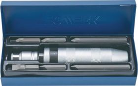 Schraubenlösersatz 8-tlg.1/2 Zoll in Stahlbl.-Kass.TECWERK