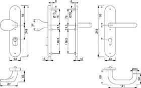 FS-Garnitur Paris FS-E138F/3332ZA/3310 VA F69 D/D TS 42-47mm PZ rd