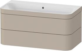 Duravit WTU HAPPY D.2 PLUS 975x490mm m UB o HL taupe seidenmatt